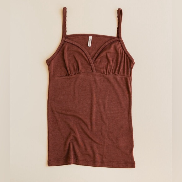 Unaduna / Ziloen chemise pointelle wool/silk - henna dune - Picture 1 of 5